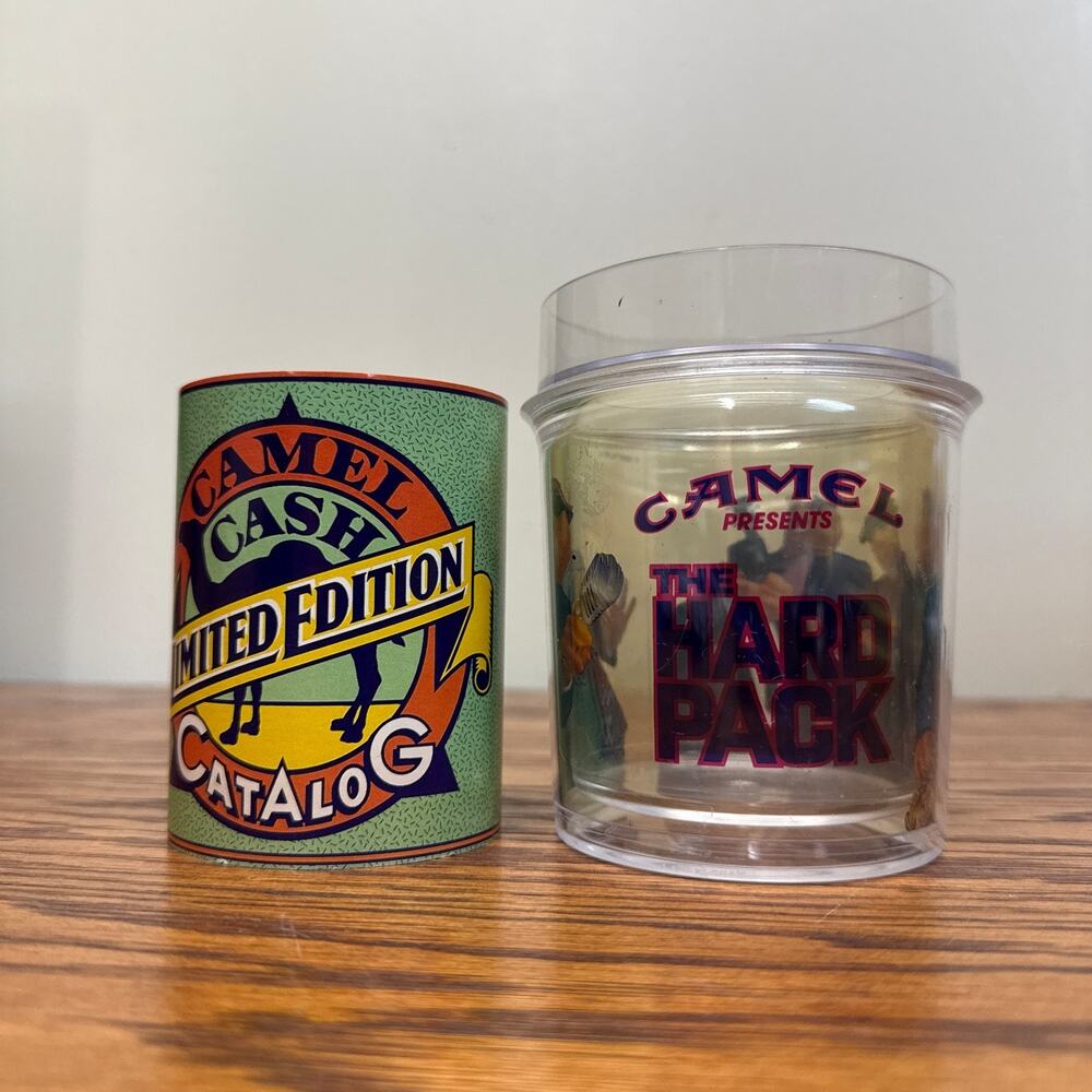 Vintage Joe Camel Cash Catalog and The Hard Pack Thermo Serv Tumbler Cup